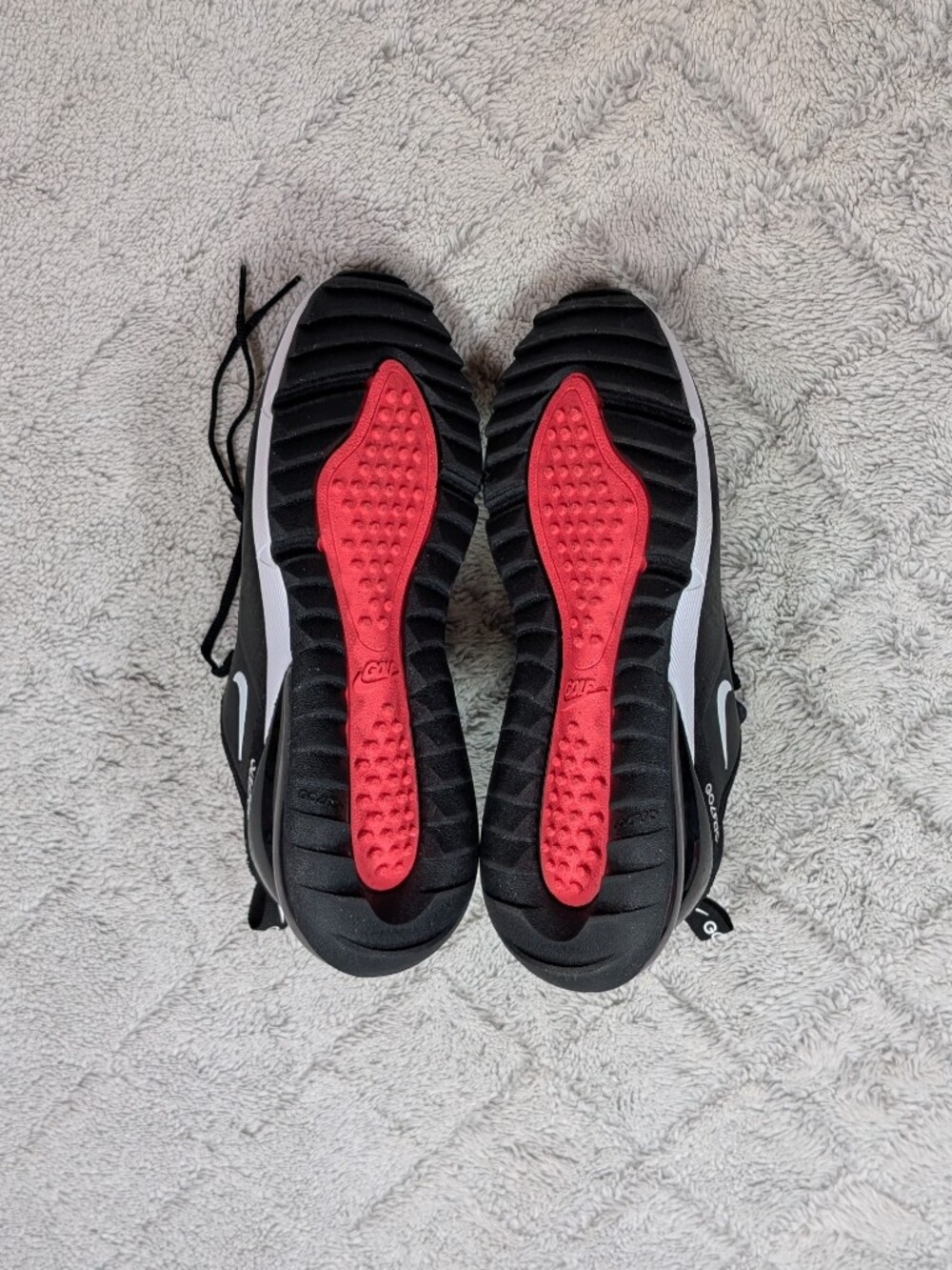 Nike Air Max 270 Black White Golf Sneakers Mens Size 8.5 CK6483-001 NEW - Picture 6 of 7